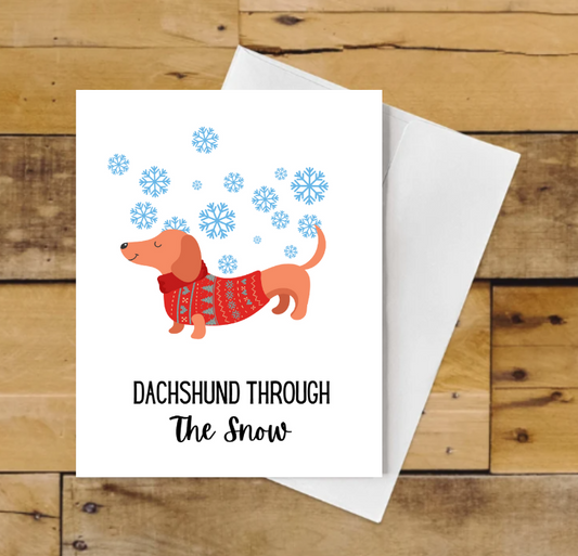 Dachshund Through the Snow