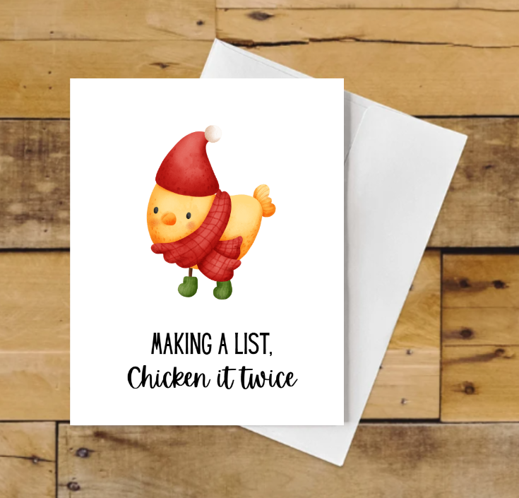 Making a List, Chicken it Twice